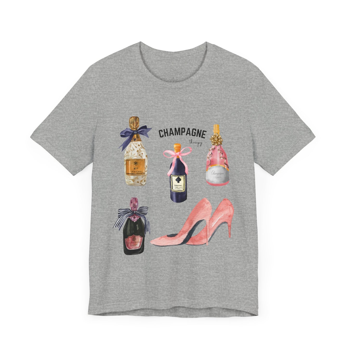 Champagne & pink Heels t-shirt