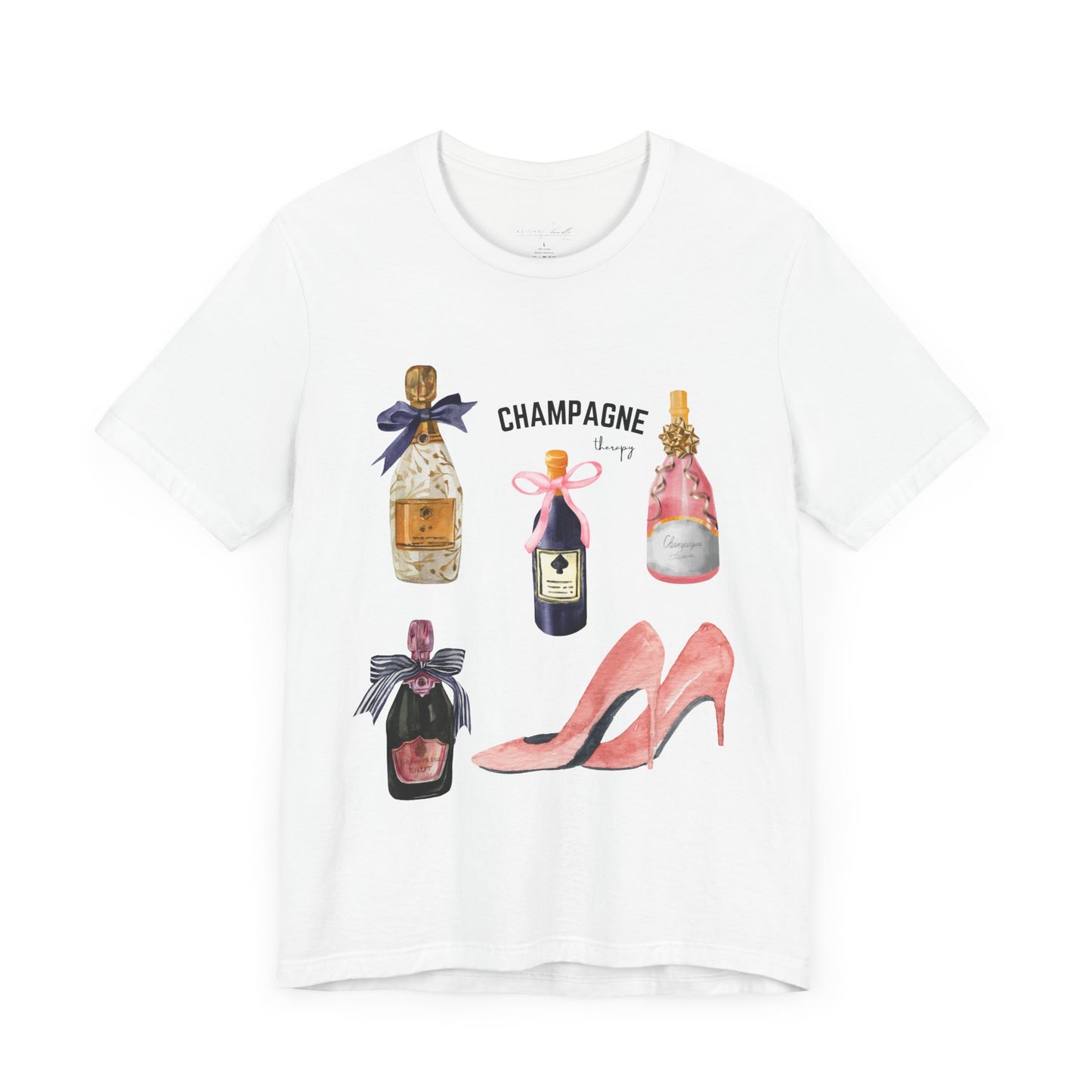 Champagne & pink Heels t-shirt