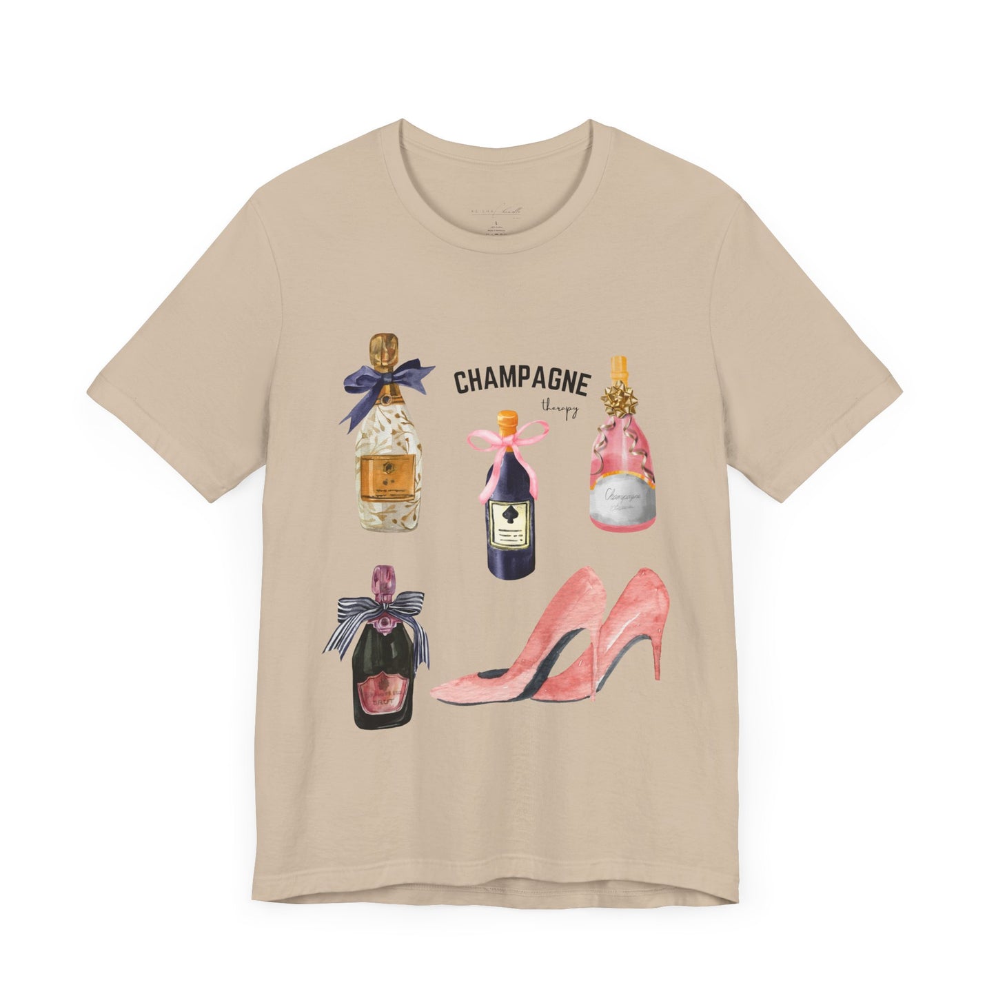 Champagne & pink Heels t-shirt