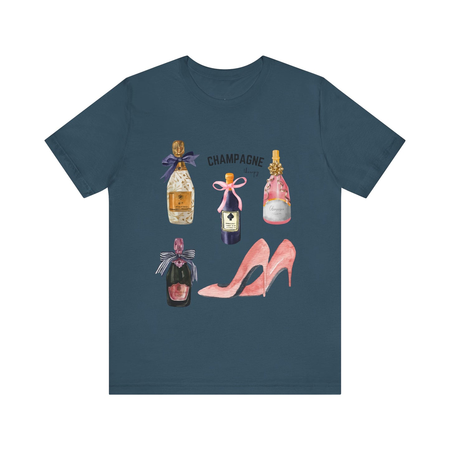 Champagne & pink Heels t-shirt