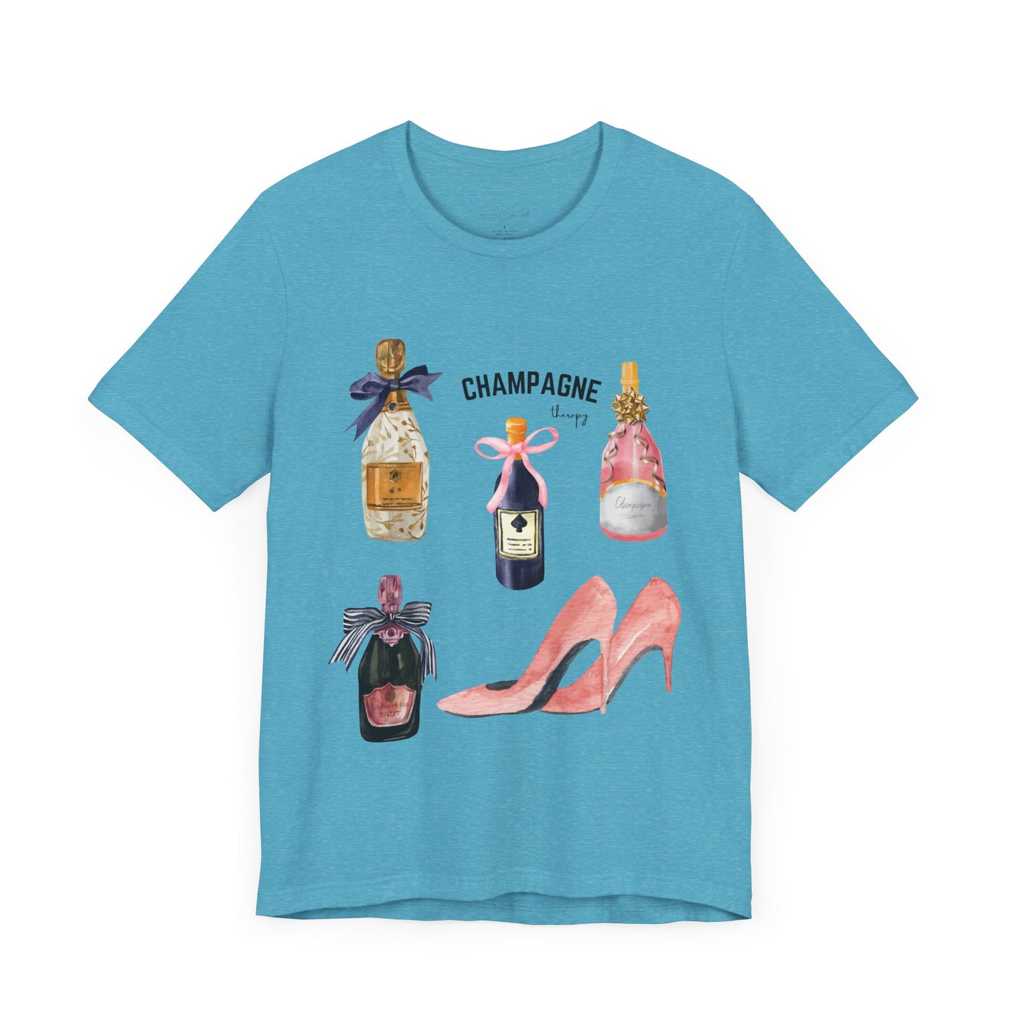 Champagne & pink Heels t-shirt