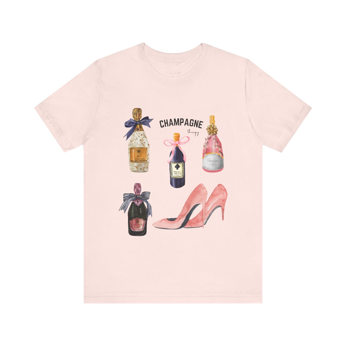 Champagne & pink Heels t-shirt