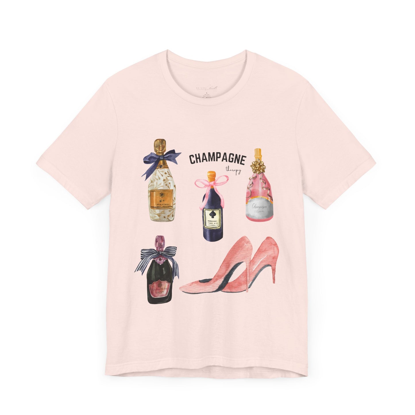 Champagne & pink Heels t-shirt