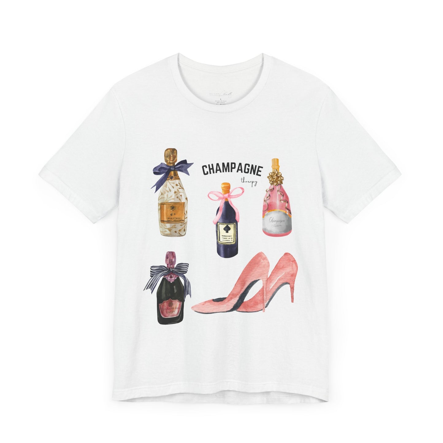 Champagne & pink Heels t-shirt