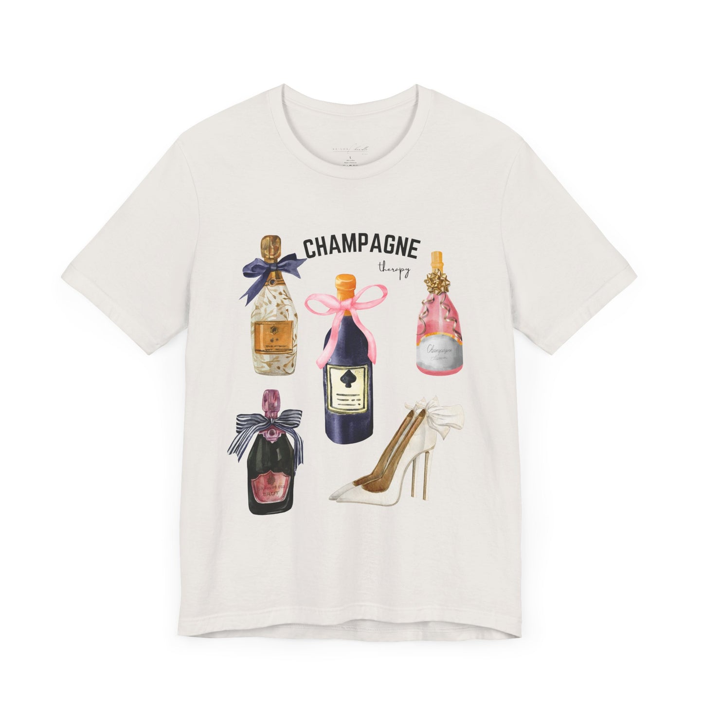 Champagne & cream Heels t-shirt