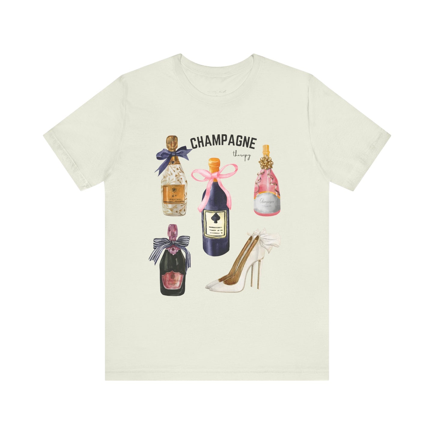 Champagne & cream Heels t-shirt
