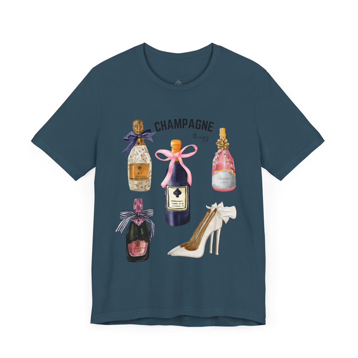 Champagne & cream Heels t-shirt