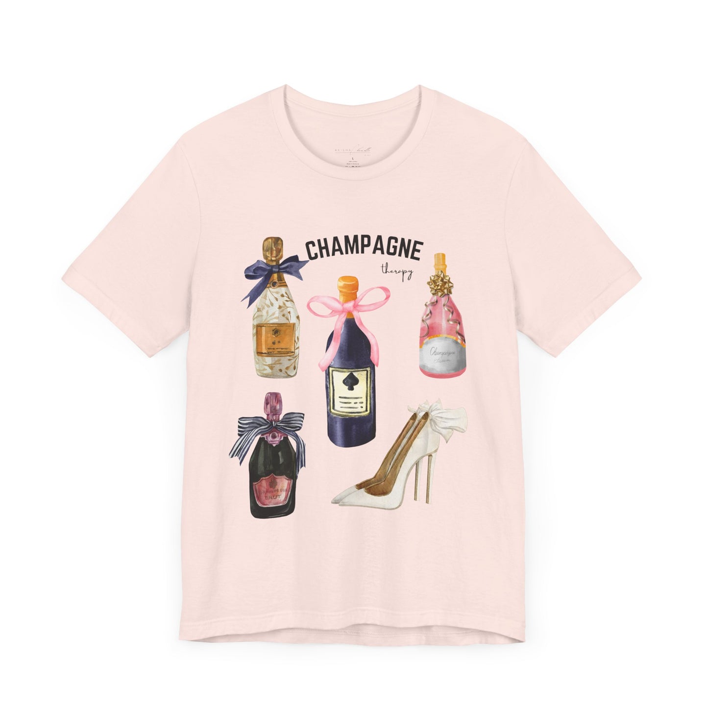 Champagne & cream Heels t-shirt