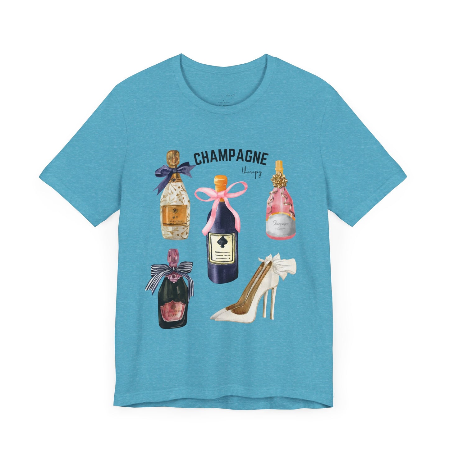 Champagne & cream Heels t-shirt