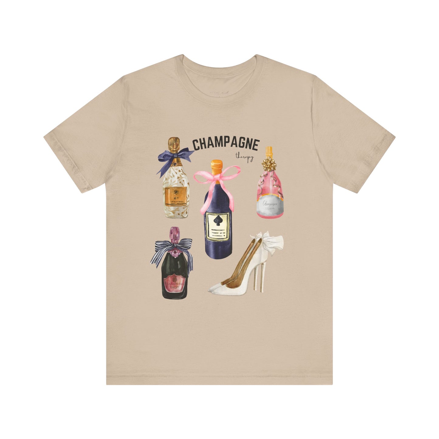 Champagne & cream Heels t-shirt