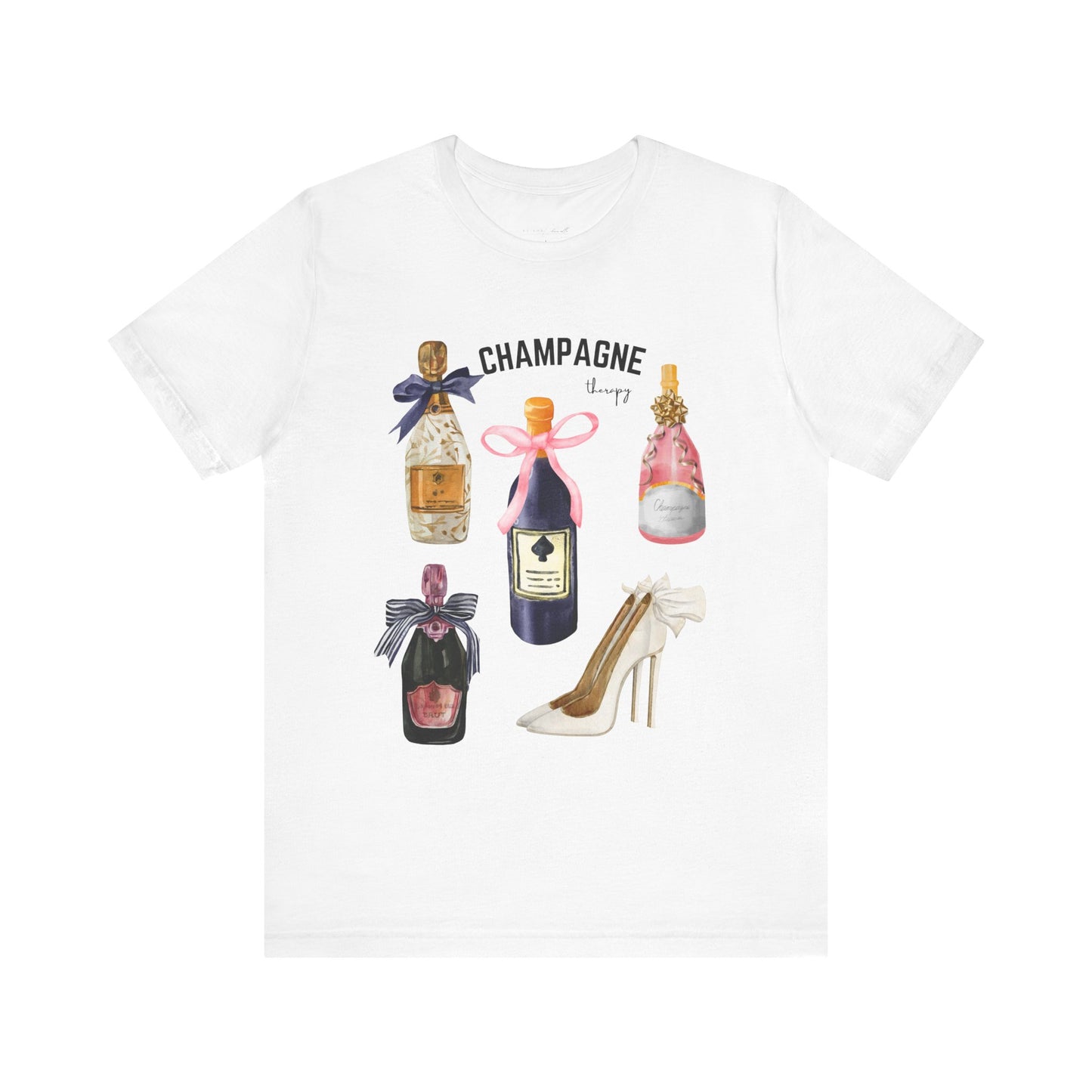 Champagne & cream Heels t-shirt