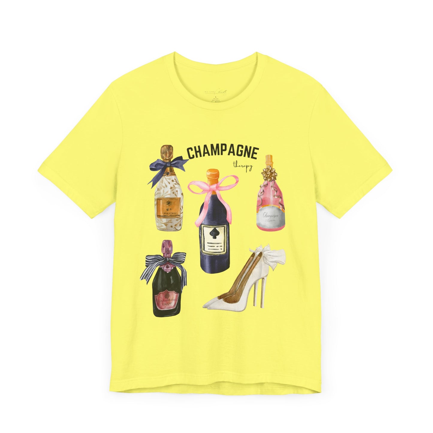 Champagne & cream Heels t-shirt