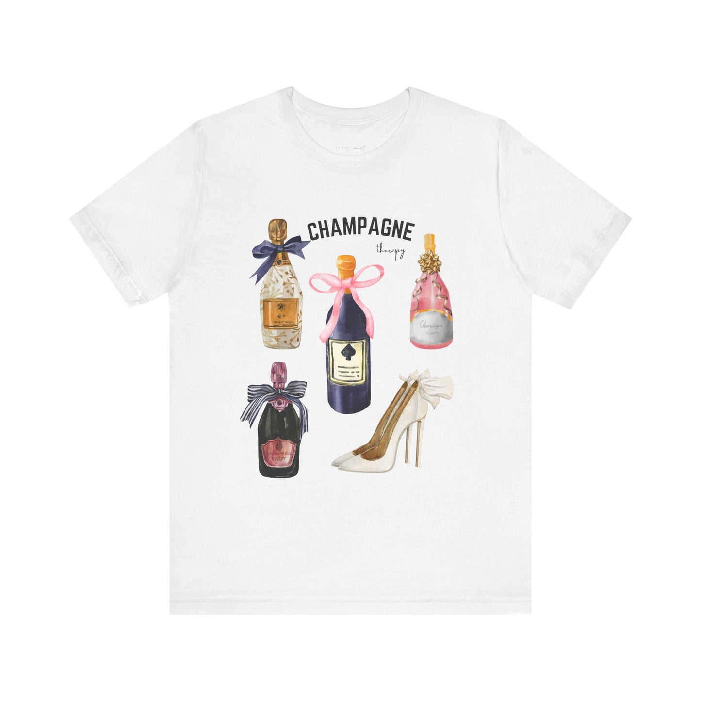 Champagne & cream Heels t-shirt