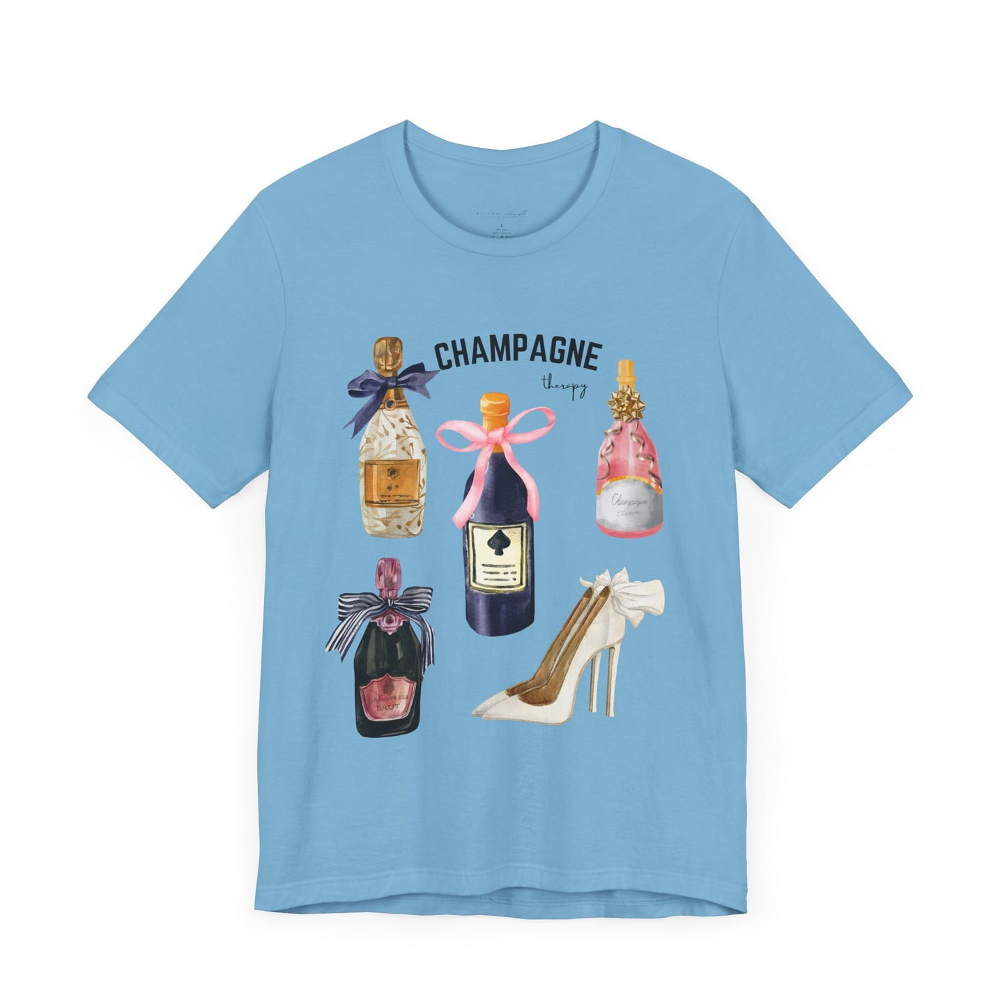 Champagne & cream Heels t-shirt