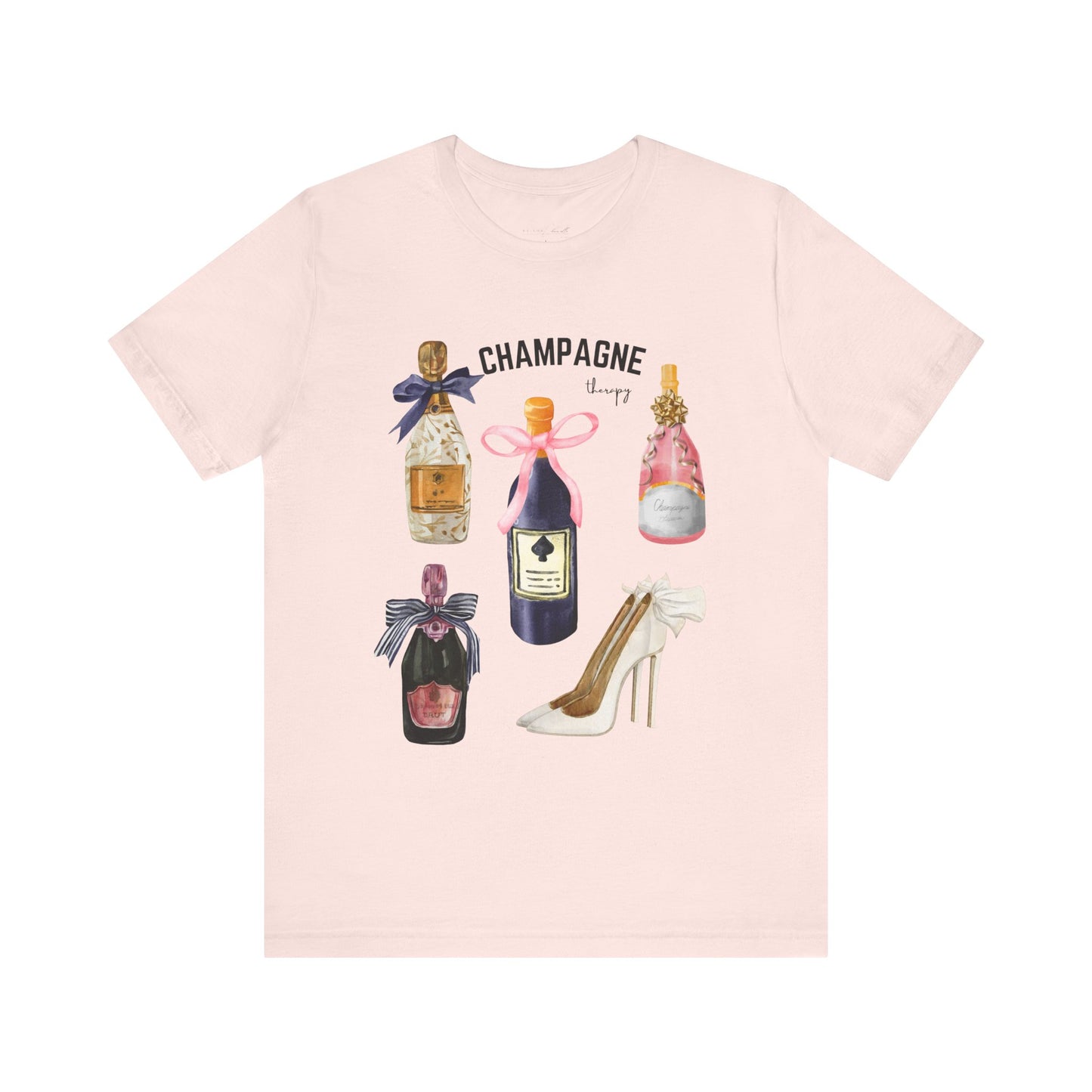 Champagne & cream Heels t-shirt