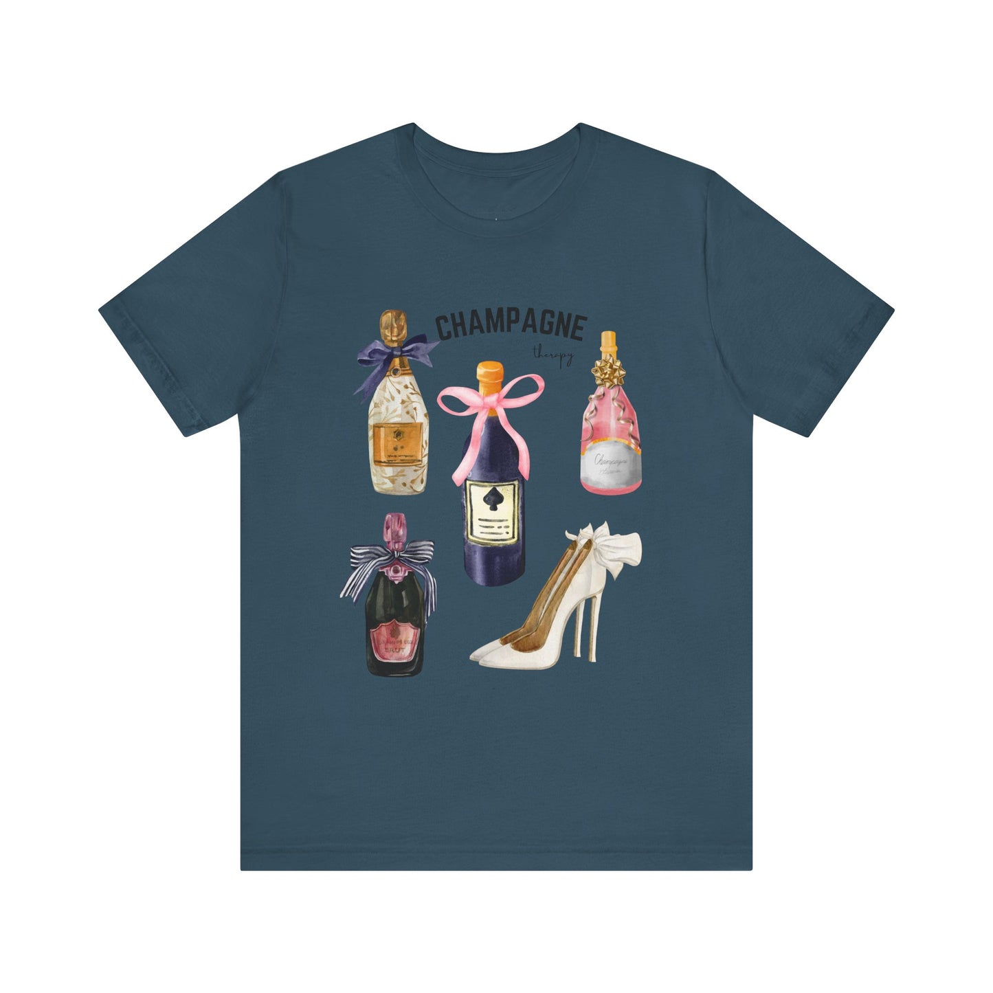 Champagne & cream Heels t-shirt