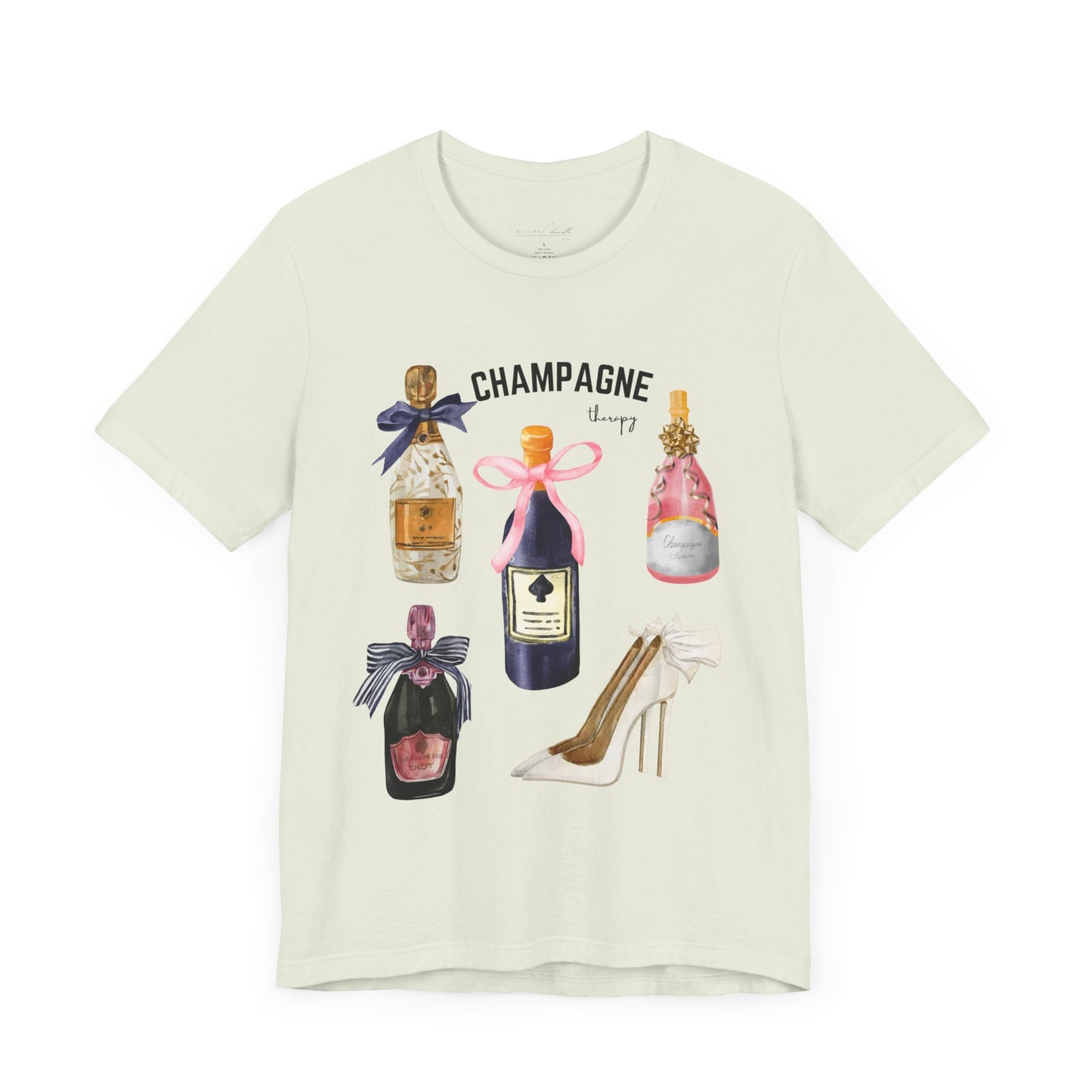 Champagne & cream Heels t-shirt