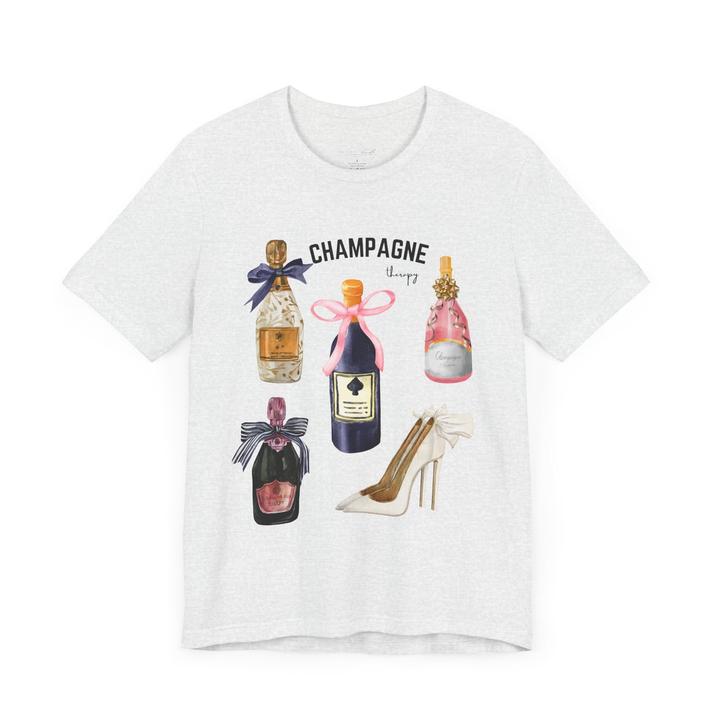Champagne & cream Heels t-shirt