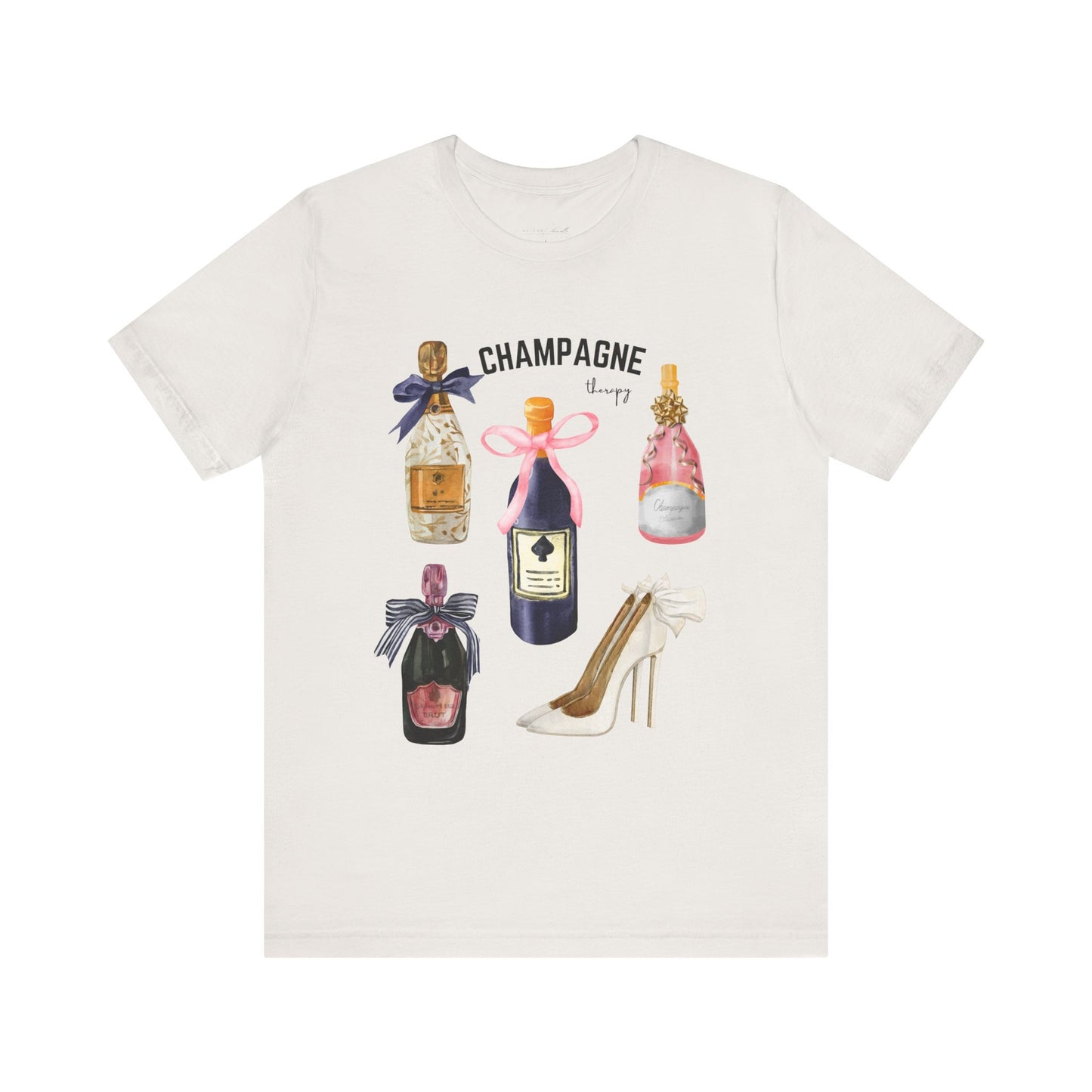 Champagne & cream Heels t-shirt