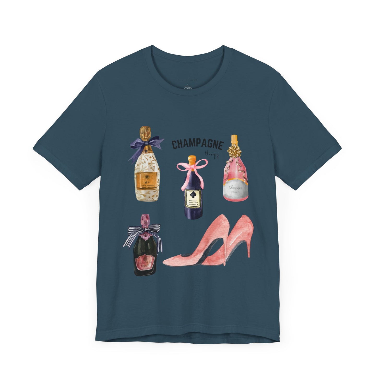 Champagne & pink Heels t-shirt