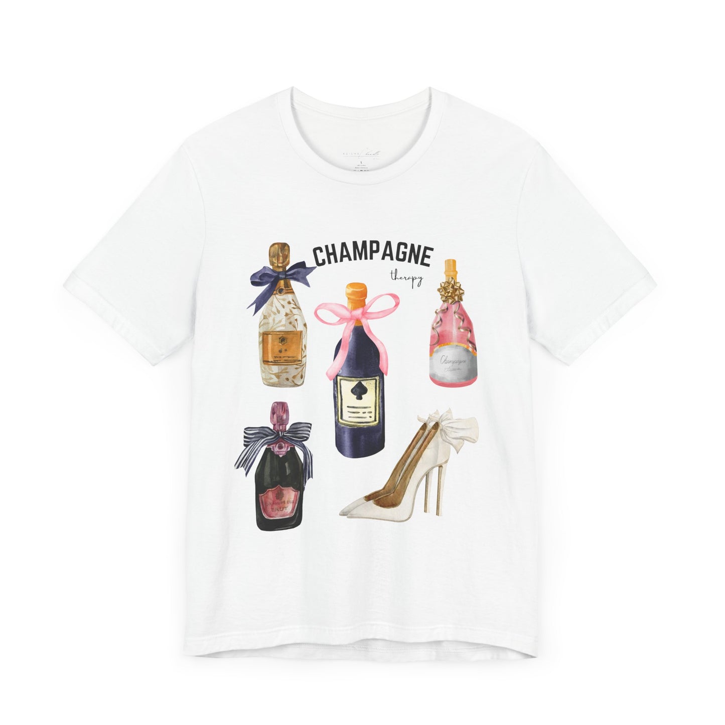 Champagne & cream Heels t-shirt